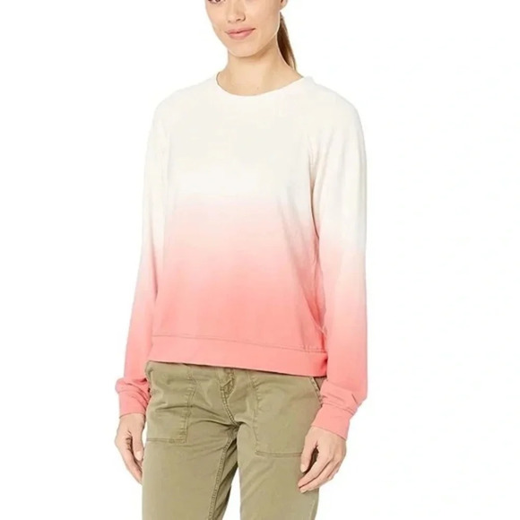 NWT Sanctuary Happy Days Sweatshirt in Eco Sugar Airbrush Size Small - Picture 1 of 7